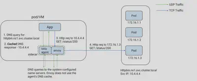 Istio 中的智能 DNS 代理